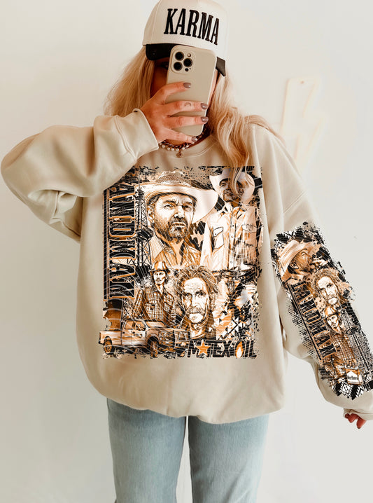 Vintage Cowboy Smoking