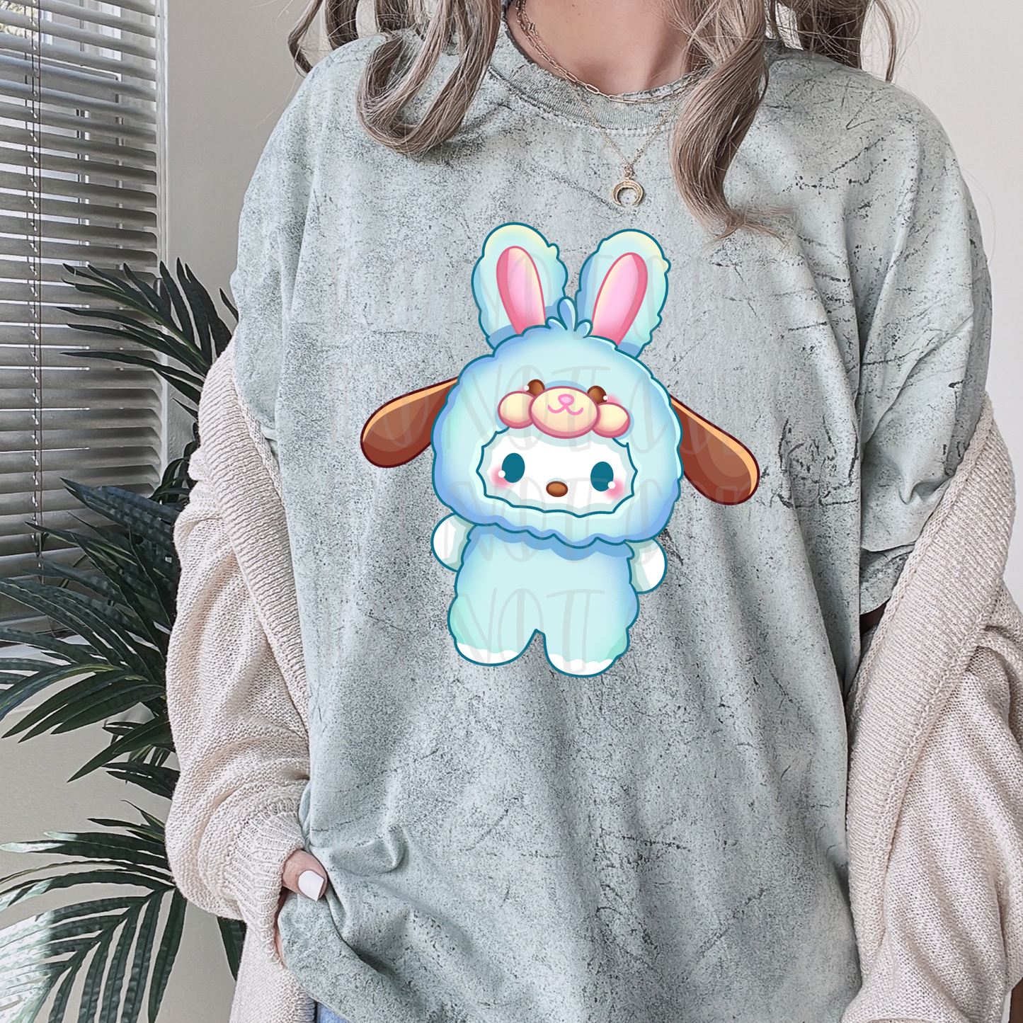 Blue Bunny Pup Suit