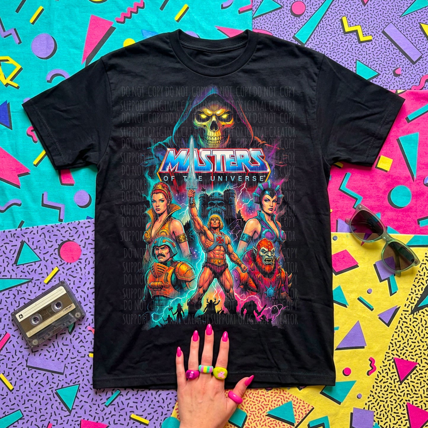 Masters of the Universe Blk Tee