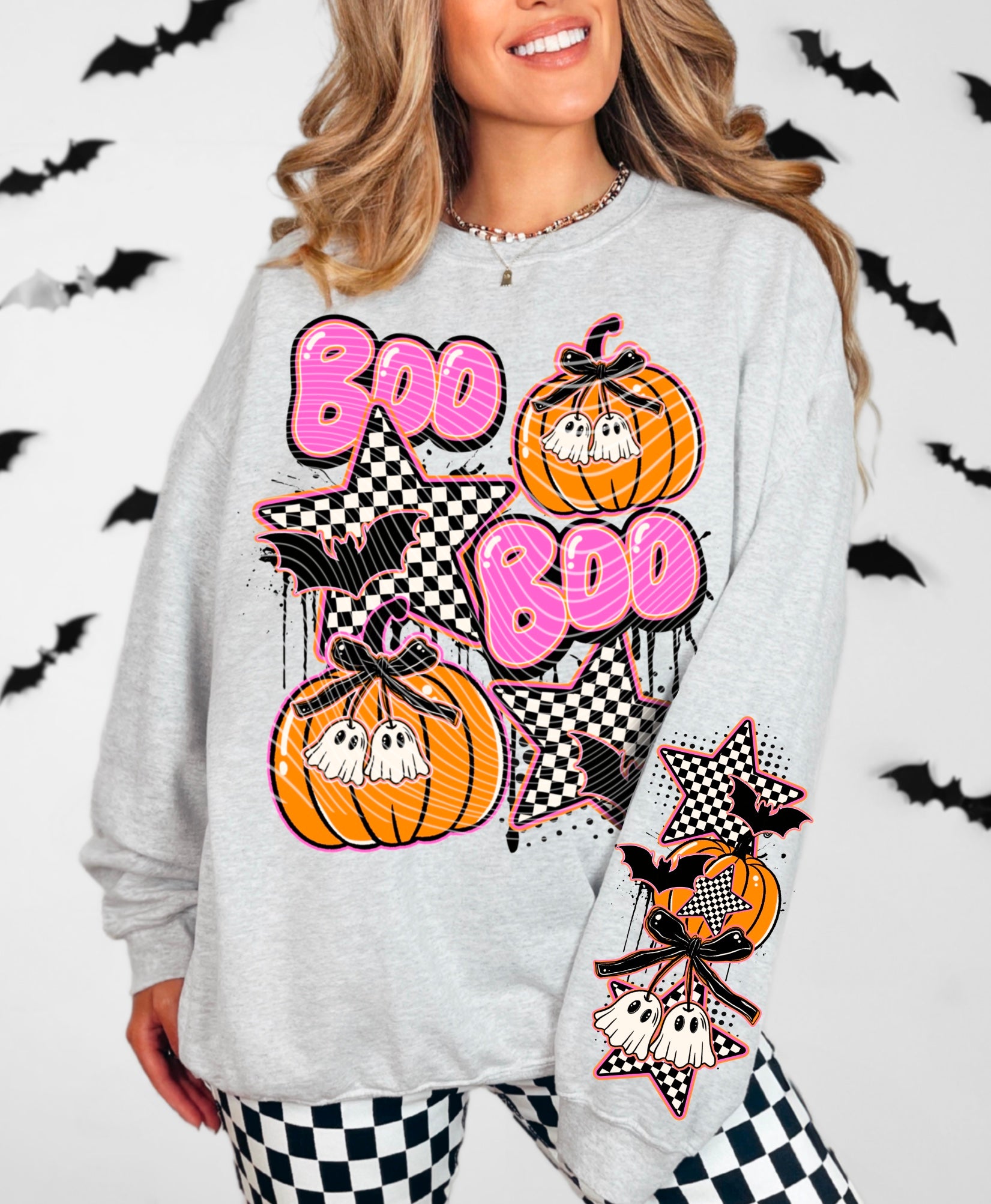 Pink Boo – Plaid Panther DTF Transfers