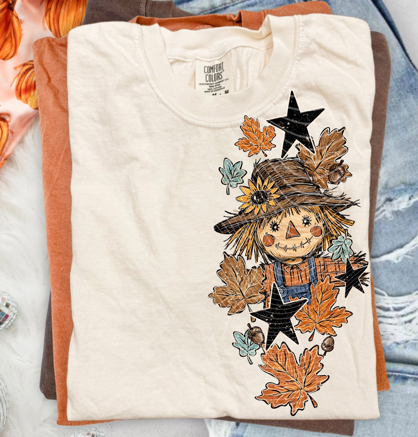 Scarecrow Autumn Leaves