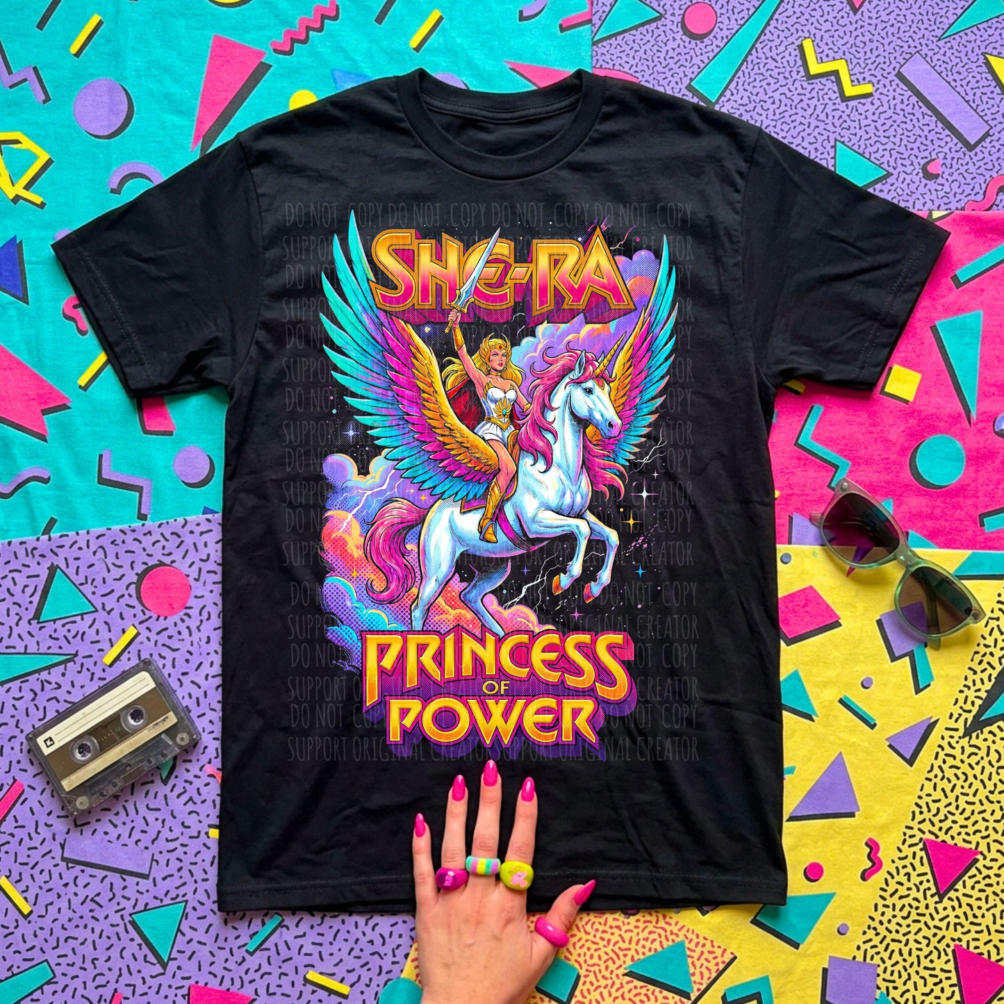 She-Ra Princess of Power Blk Tee