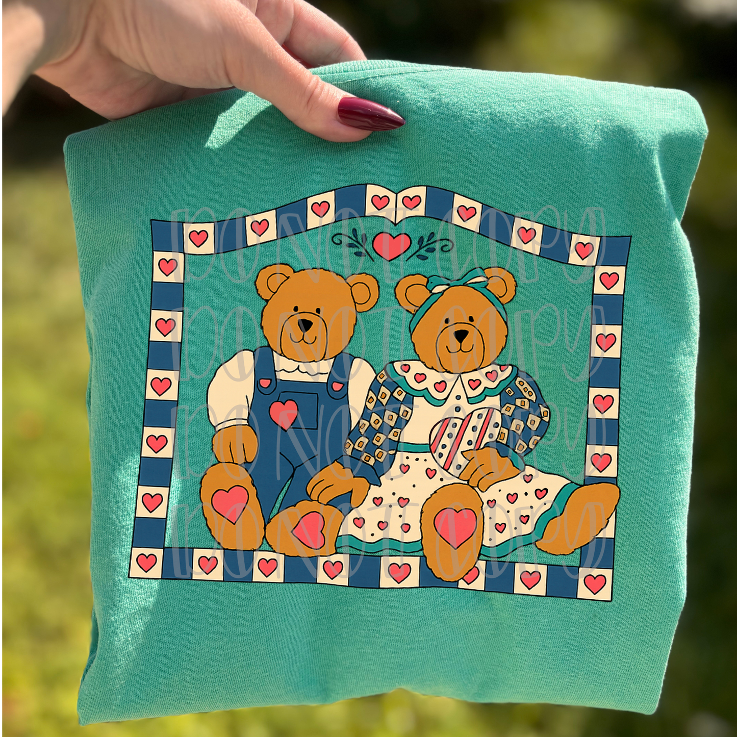 Vintage Bear Couple Quilt