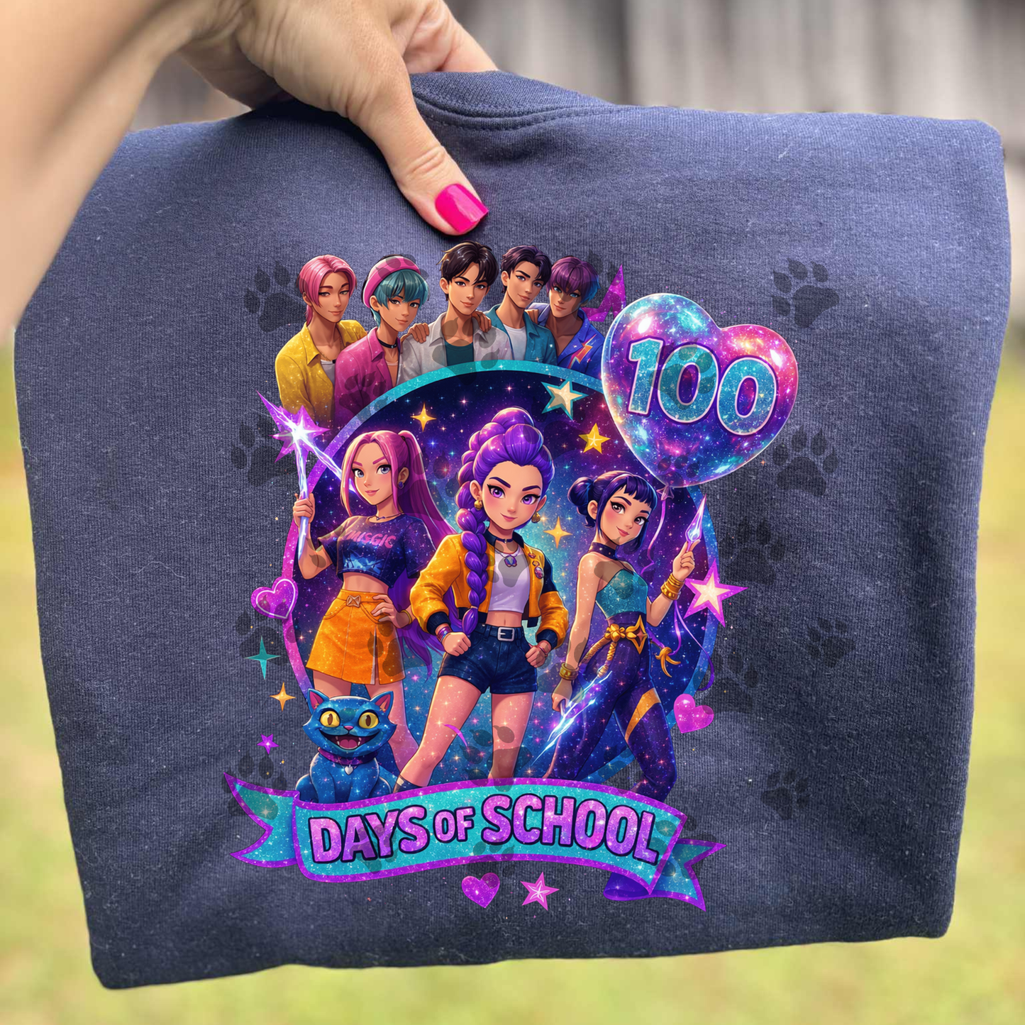 100 Days of School Girls