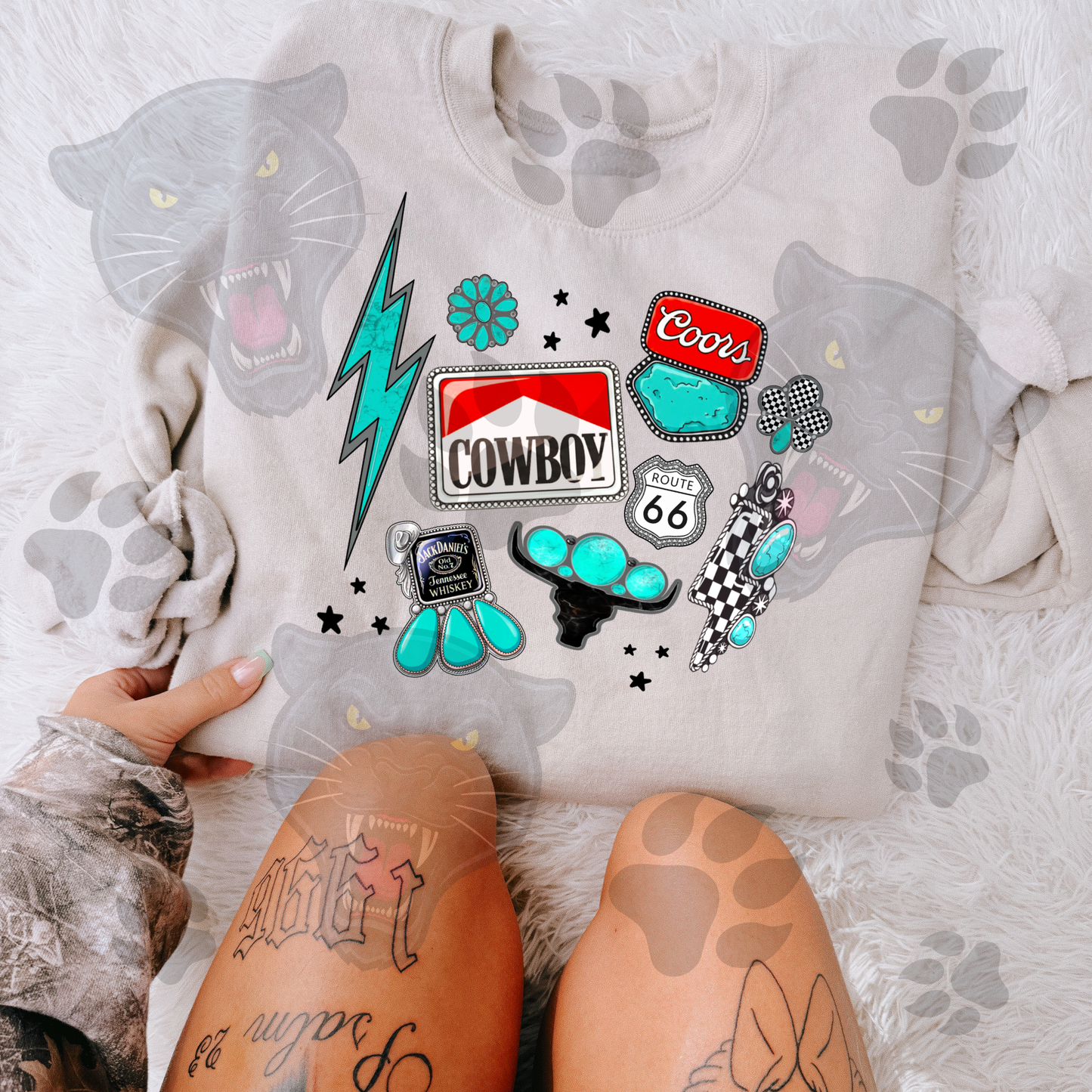 Cowboy Patch Collage