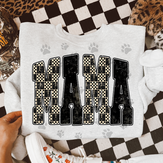 Mama Skeleton Checkered
