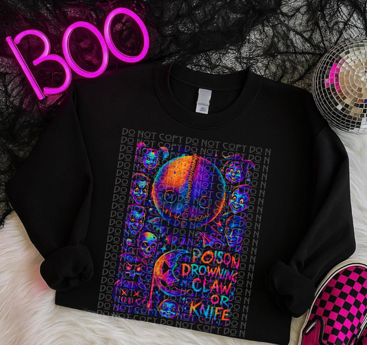 Trick R Treat Poison Claw Knife (black shirt only)