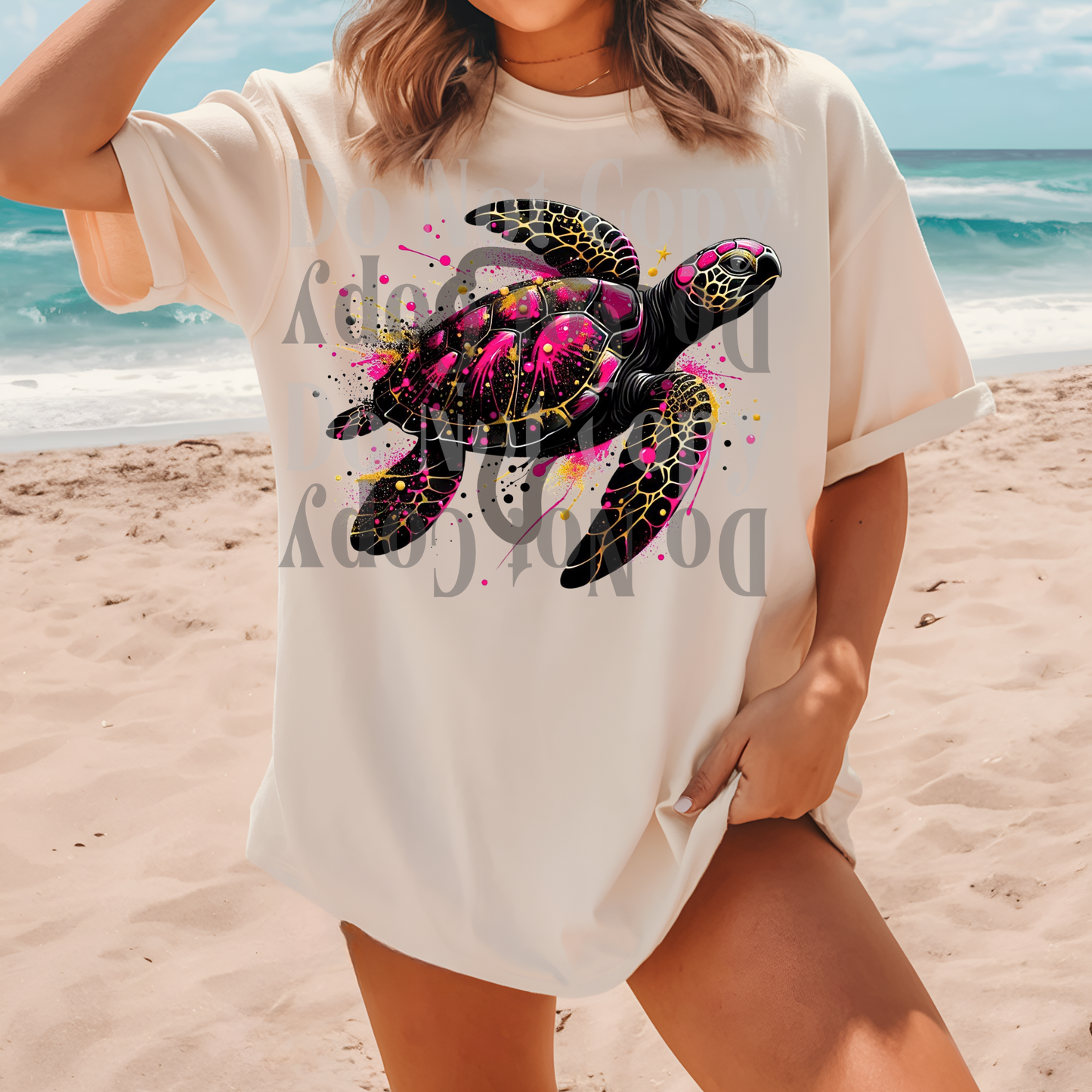 Pink Sea Turtle