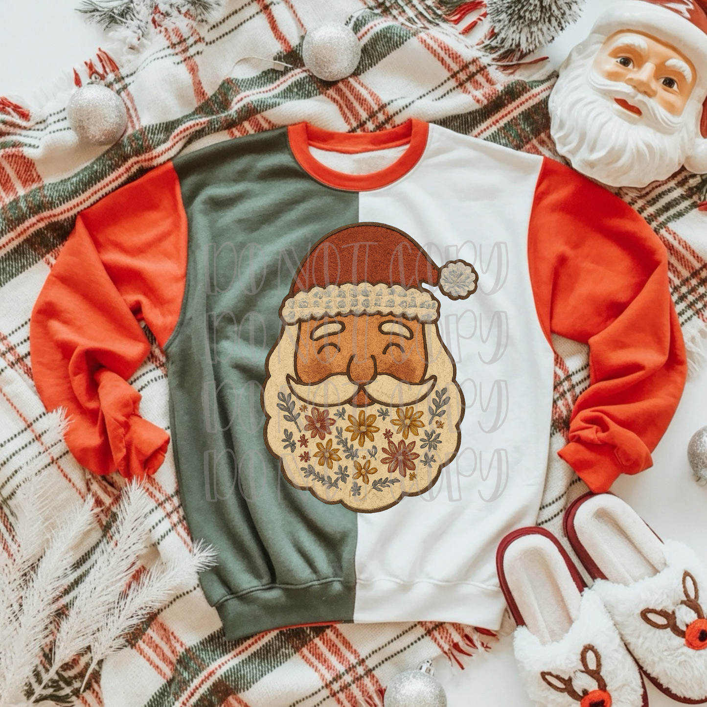 Retro Santa Face
