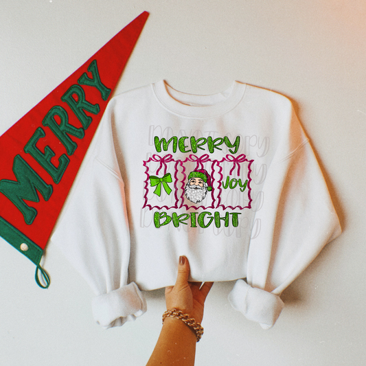 Merry Bright Joy Santa