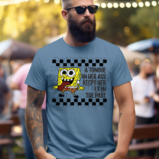 Tongue Bob black font