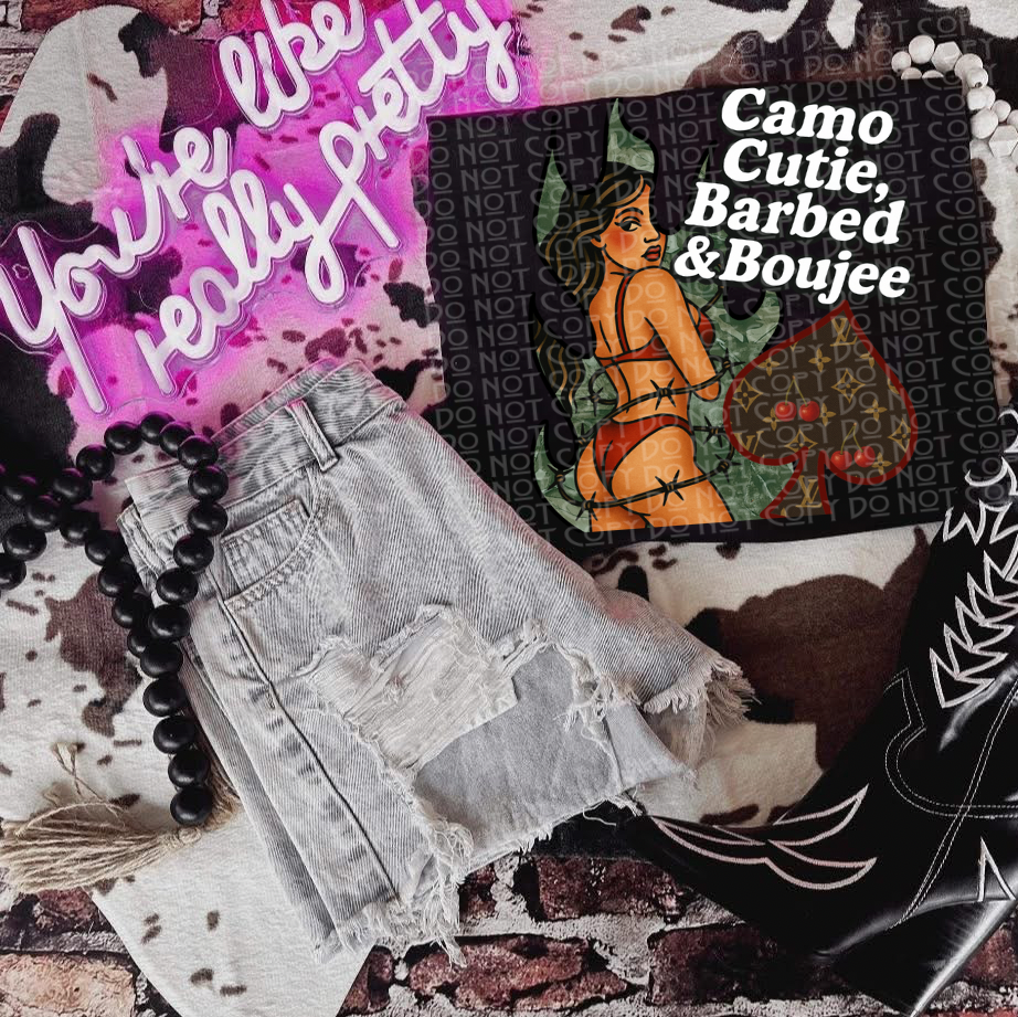 Camo Cutie Barbed and Boujee