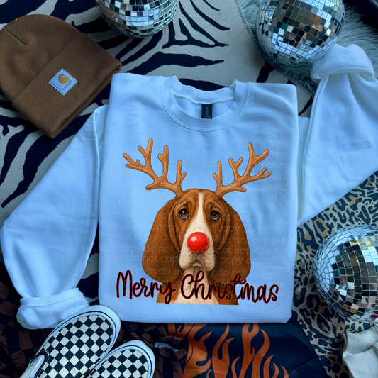 Merry Christmas Basset Hound