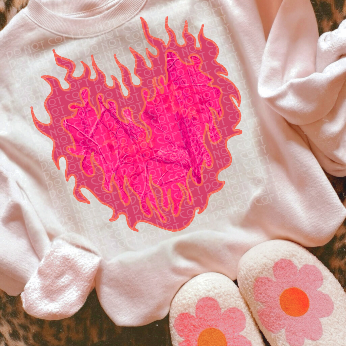 Pink Flame Heart