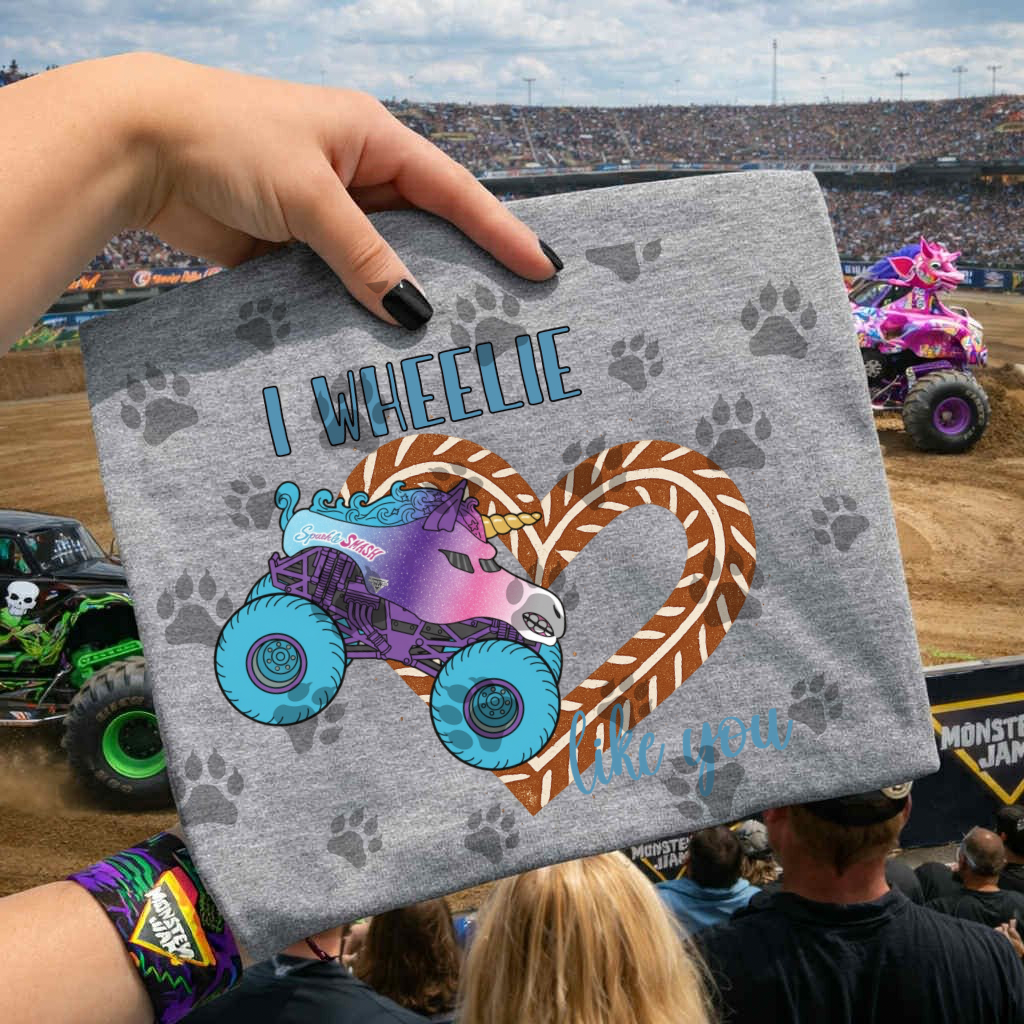 I Wheelie Like You Sparkle Unicorn