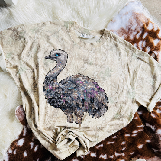 Rhinestone Ostrich