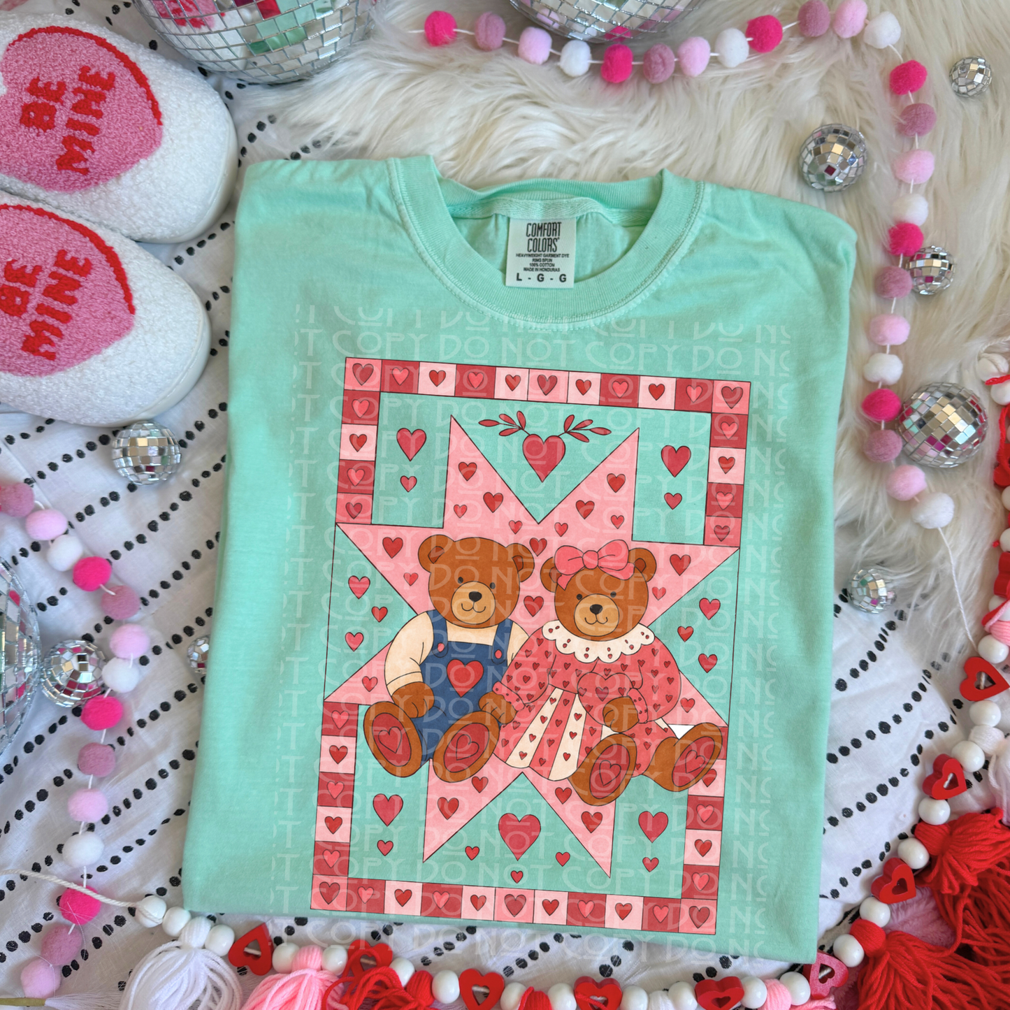 Vintage Teddy Hearts