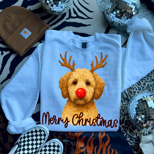 Merry Christmas Goldendoodle