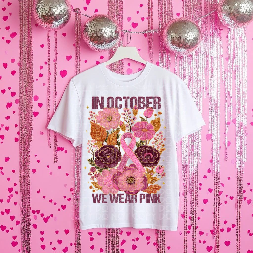 Breast Cancer Vintage Floral