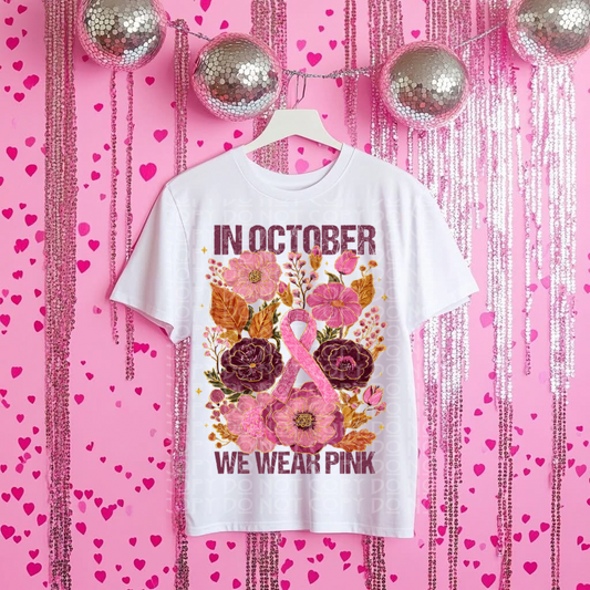 Breast Cancer Vintage Floral