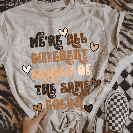 Different Shades of the Same Color