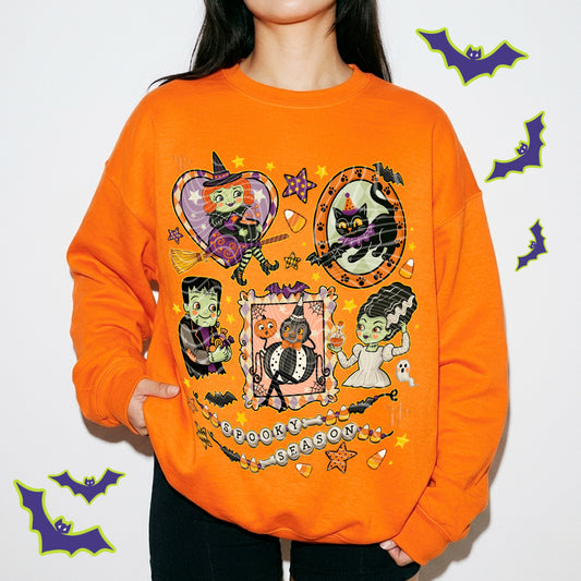 Vintage Halloween Characters Spooky Season