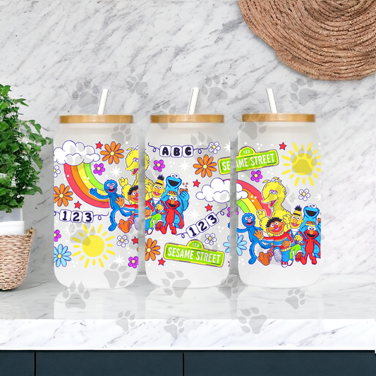 Sesame Street ABC Cup Wrap UV DTF