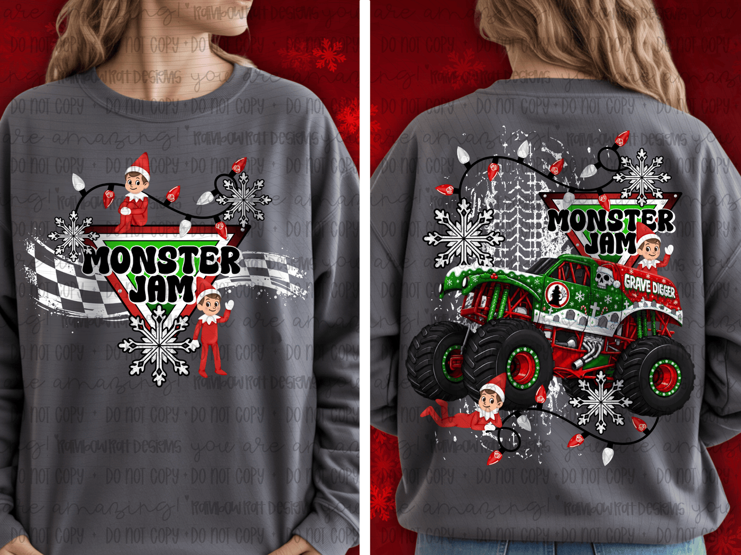 Christmas Grave Digger Monster Jam
