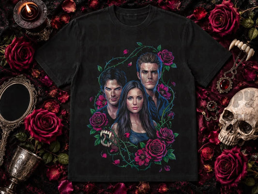 The Vampire Diaries blk tee