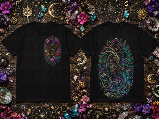 Capricorn Zodiac Blk Tee