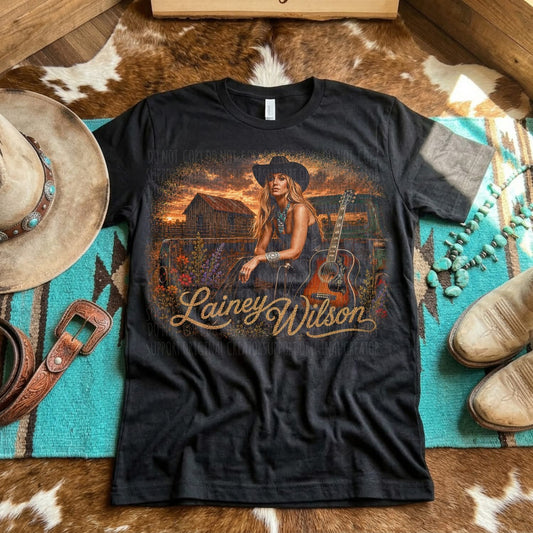 LW Guitar Black Tee