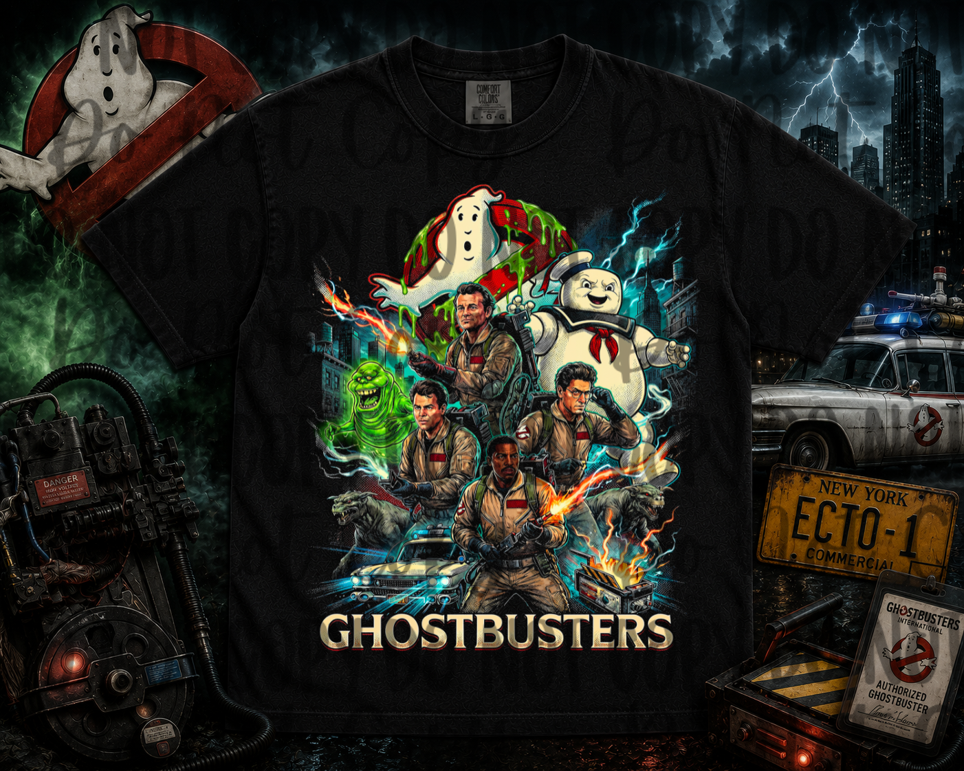 Ghostbusters blk tee