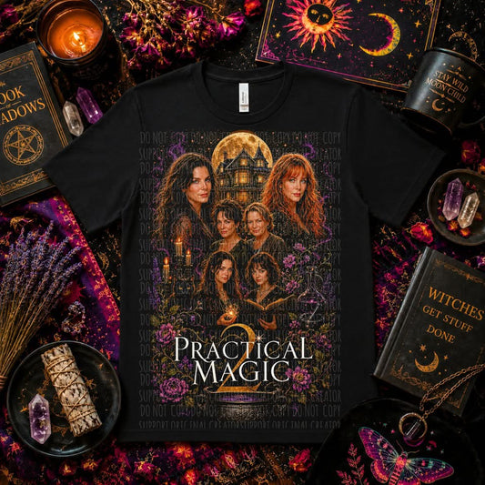 PRACTICAL MAGIC 2 blk tee