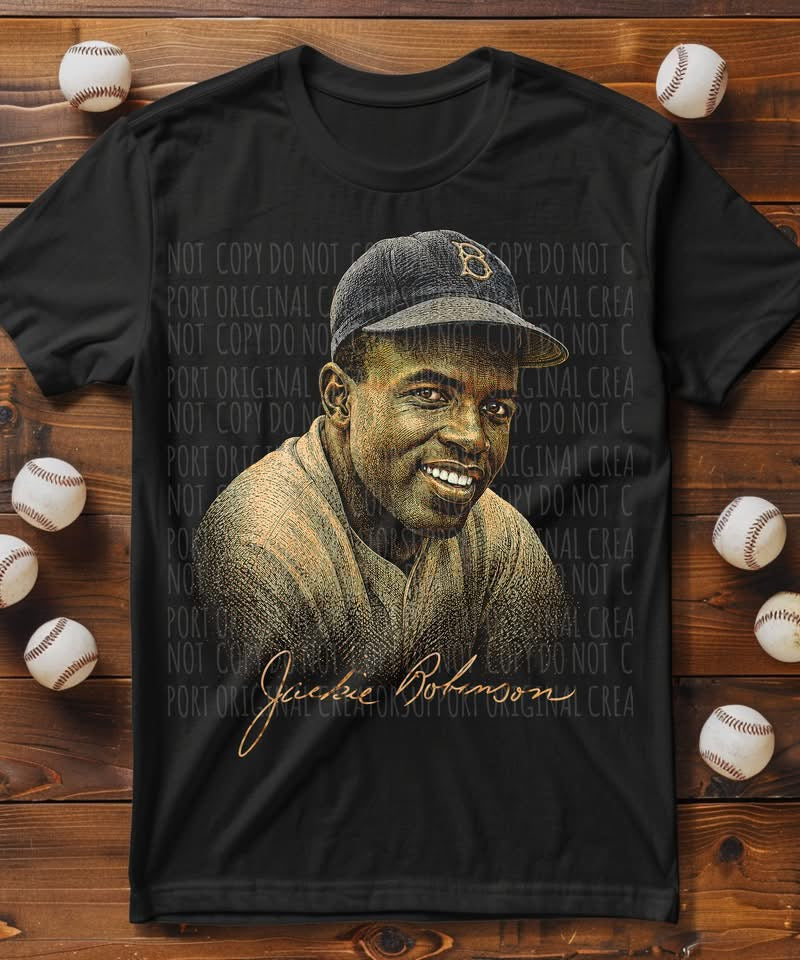 JR Gold Sketch Black Tee