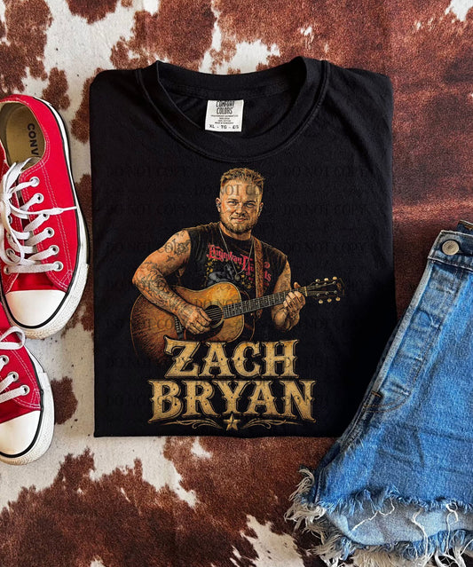 ZB Guitar Gold Black Tee