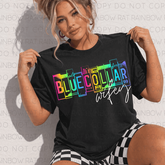 Blue Collar Wifey License Plate