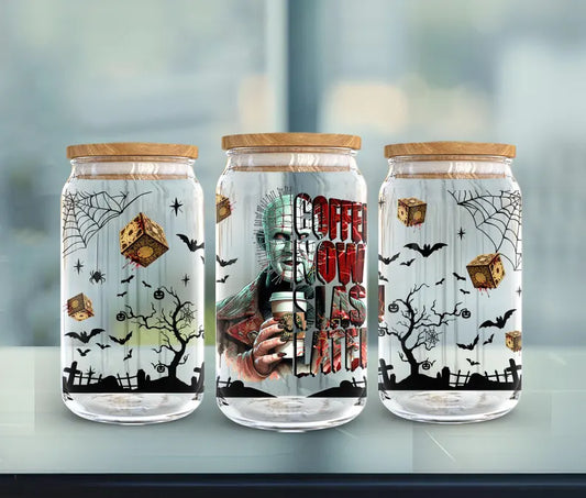 Coffee Now Slash Later Pin\