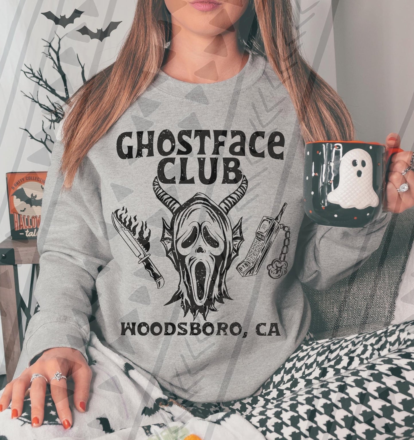 Face Ghost Club (grey)