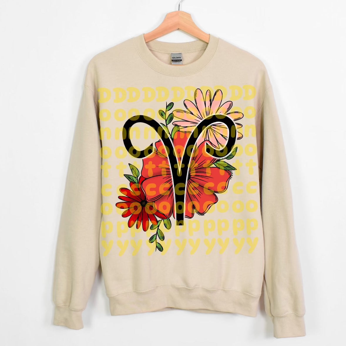 Aries Floral Zodiac