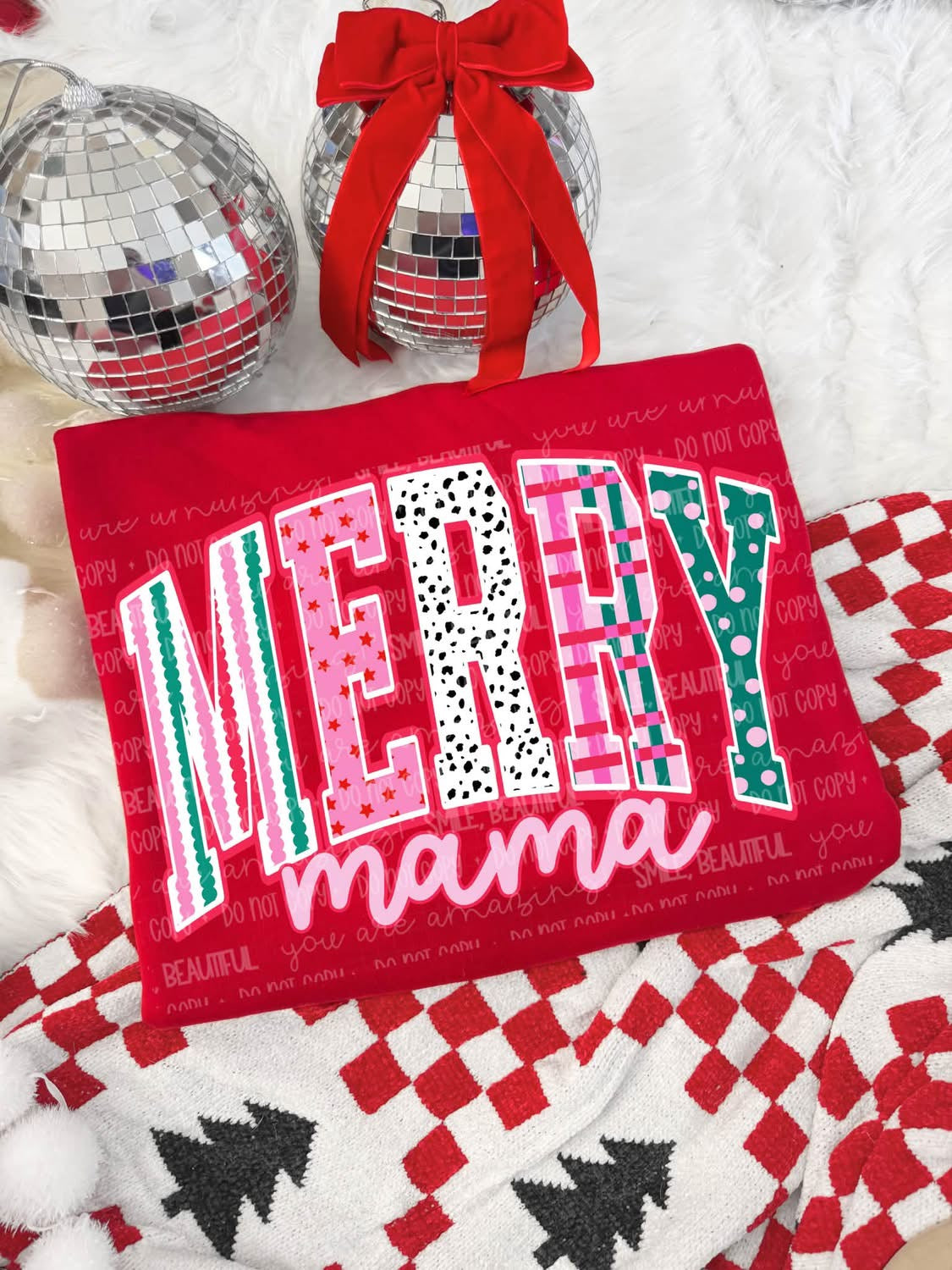 Merry Mama DTF transfer