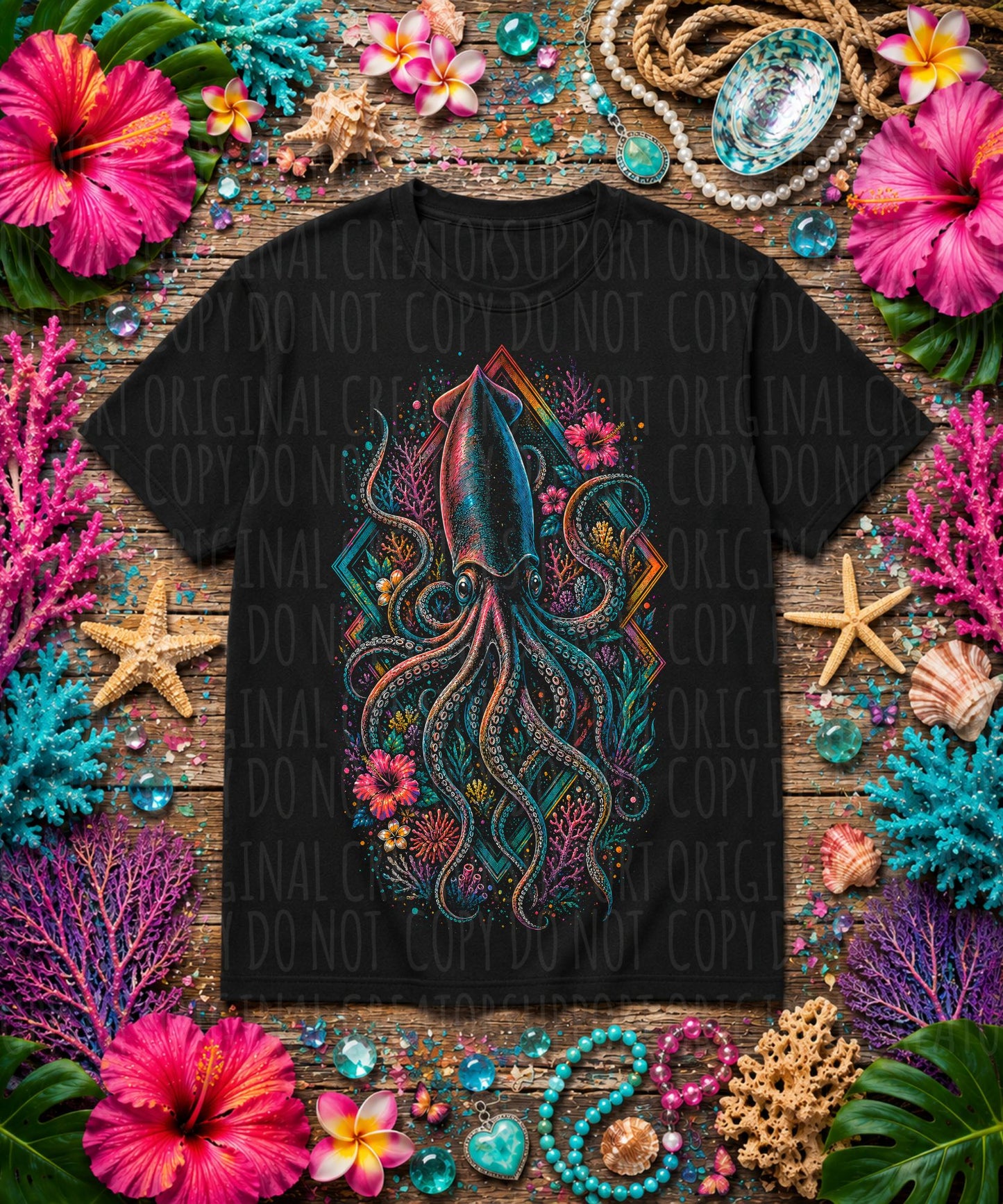 Squid Tropical Floral